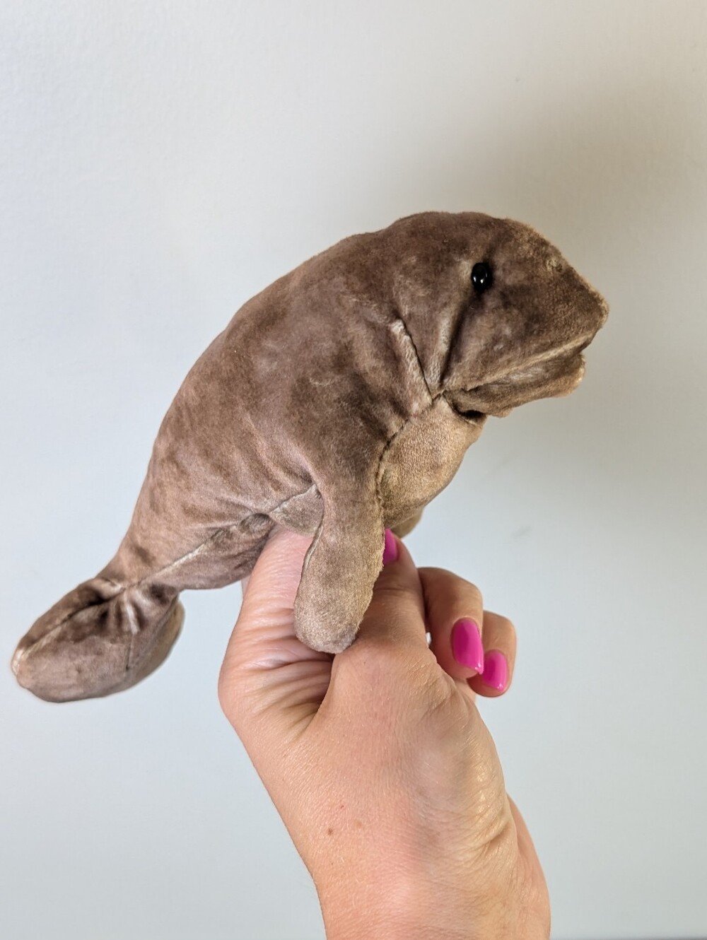Folkmanis Mini Manatee Plush Finger Puppet Toy